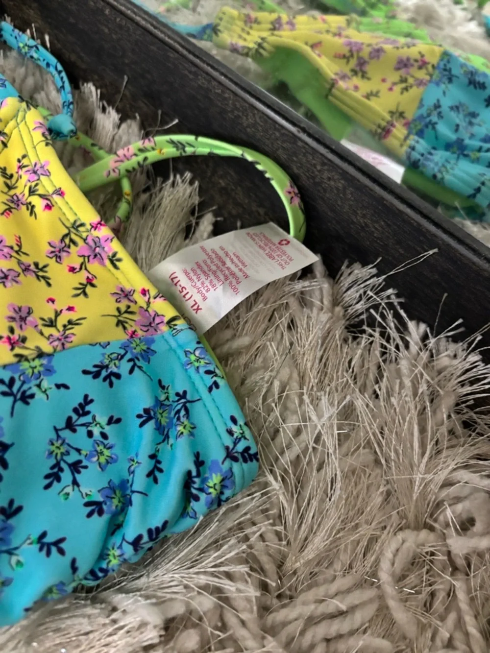 -🌸5/$25🌸No Boundaries Printed Two Piece Bikini Swimsuit Size L/XL - Picture 3 of 12